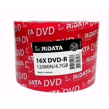 DVD-R RiData 120min./4,7Gb 16X (Printable) - 50 buc DVD-R RiData 120min./4,7Gb 16X (Printable) - 50 buc