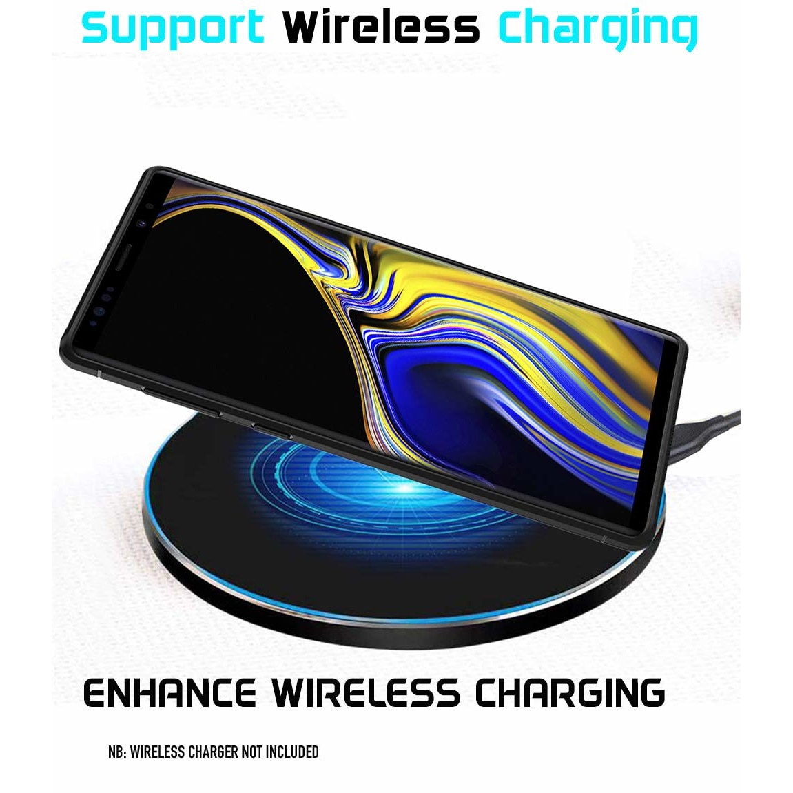 Husa pentru Samsung Galaxy Note 9, Slim Armor Carbon, carcasa spate Antisoc, Negru