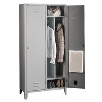 vestiar metalic cu picioare si 2 usi p2ffc compartimentat si suport 1000x500x1800 mm lxlxh first imagen 32_0_
0