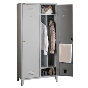 Vestiar metalic cu picioare si 2 usi P2FFC compartimentat si suport, 1000x500x1800 mm (LxlxH), First Vestiar metalic cu picioare si 2 usi P2FFC compartimentat si suport, 1000x500x1800 mm (LxlxH), First