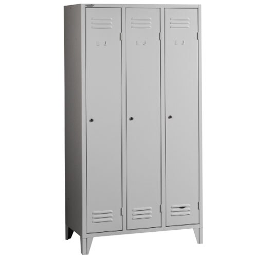 Vestiar metalic cu 3 usi si picioare, 889x450x1920 mm (LxlxH), ECO+