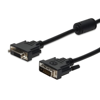 Cablu prelungitor , Assmann , DVI-D (24+1) tata , DVI-D (24+1) mama , 2m , negru Cablu prelungitor , Assmann , DVI-D (24+1) tata , DVI-D (24+1) mama , 2m , negru