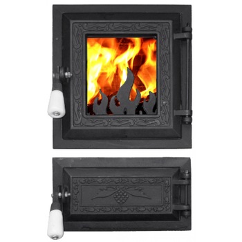 Usa soba din 2 bucati negru, cu geam Usa soba din 2 bucati negru, cu geam