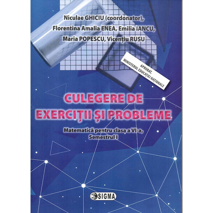 Culegere de exercitii si probleme. Matematica pentru clasa a VI-a, Semestrul I, autor Niculae Ghiciu