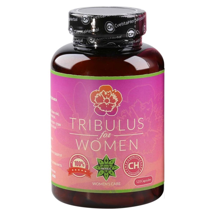 Suplimente alimentare, Cvetita Herbal, Tribulus pentru femei, capsula, 120 capsule