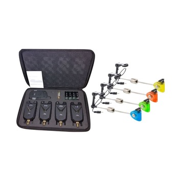 Set 4 Avertizori cu Statie, FL, model 2018, cu Snag Bar + 4 swingere, Eastshark, cu iluminare color si penar de transport Set 4 Avertizori cu Statie, FL, model 2018, cu Snag Bar + 4 swingere, Eastshark, cu iluminare color si penar de transport