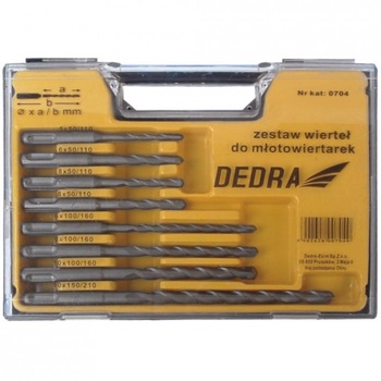 Set burghie sds pentru zidarie, 5/6/8/10 mm Dedra Set burghie sds pentru zidarie, 5/6/8/10 mm Dedra