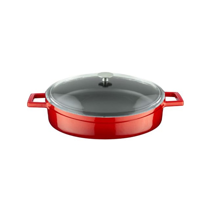 Lava öntvény lábas 24 cm, piros