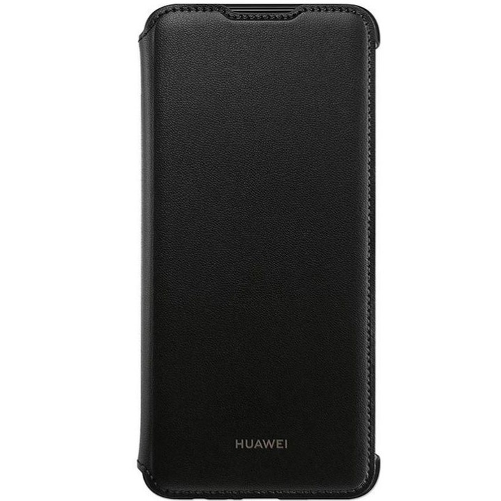 Huawei P Smart 2019 Flip Cover gyári védőtok, Fekete