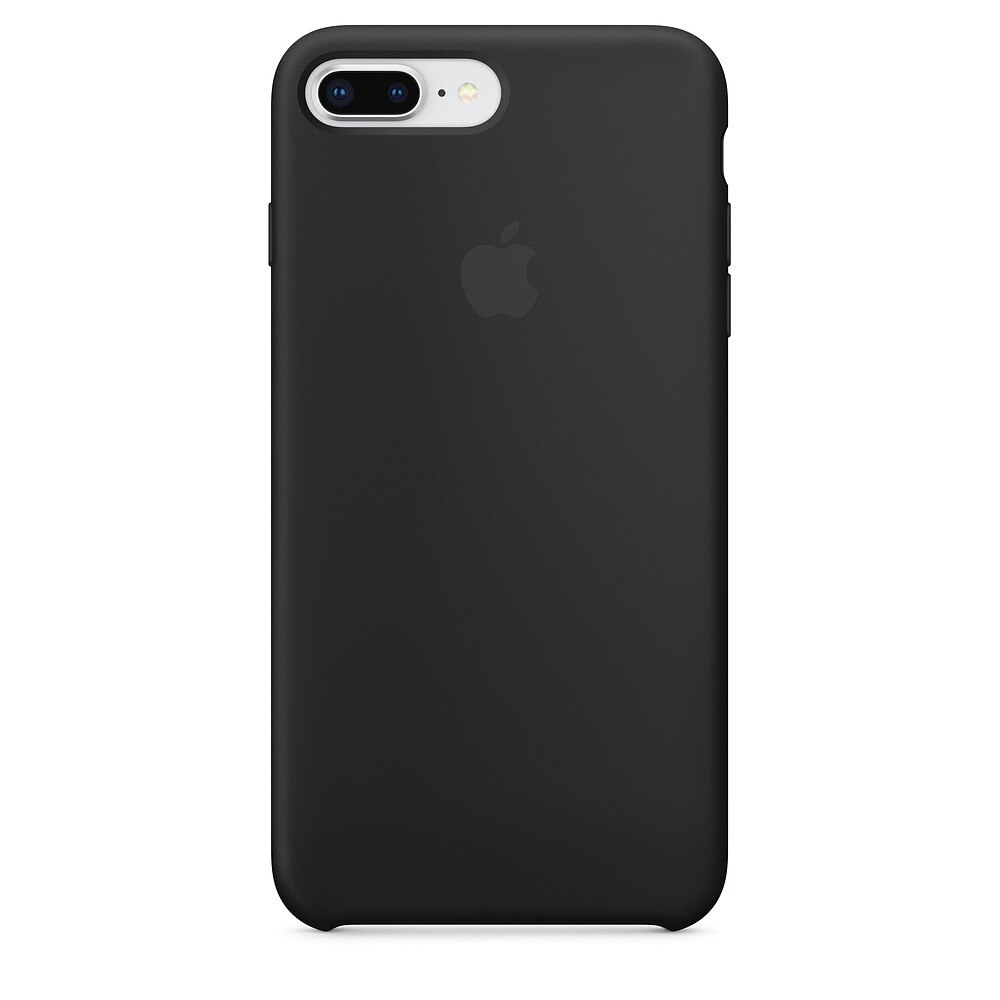 Husa de protectie pentru iPhone 8 Plus / iPhone 7 Plus, Silicon, Negru