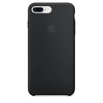 Husa de protectie pentru iPhone 8 Plus / iPhone 7 Plus, Silicon, Negru Husa de protectie pentru iPhone 8 Plus / iPhone 7 Plus, Silicon, Negru