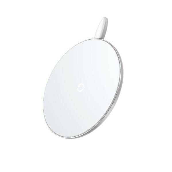Incarcator wireless Baseus 10W Qi Fast charging, White Edition