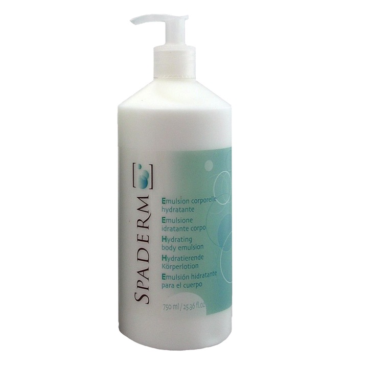 Emulsie pentru hidratarea corpului, Spaderm, 750 ml