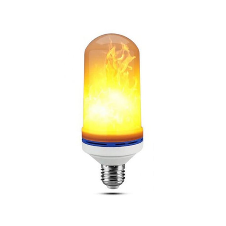 Lángokat imitáló LED izzó, E27 foglalattal
