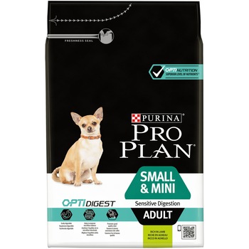 Hrana uscata pentru caini Pro Plan Small & Mini Sensitive Digestion, Miel, 3kg