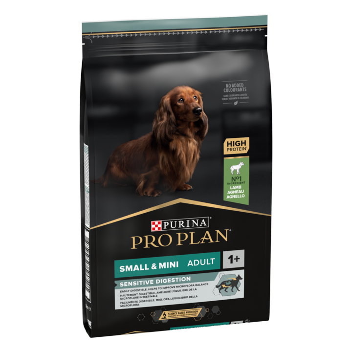 Суха храна за кучета Pro Plan, Small & Mini Sensitive Digestion, Агнешко, 7 кг