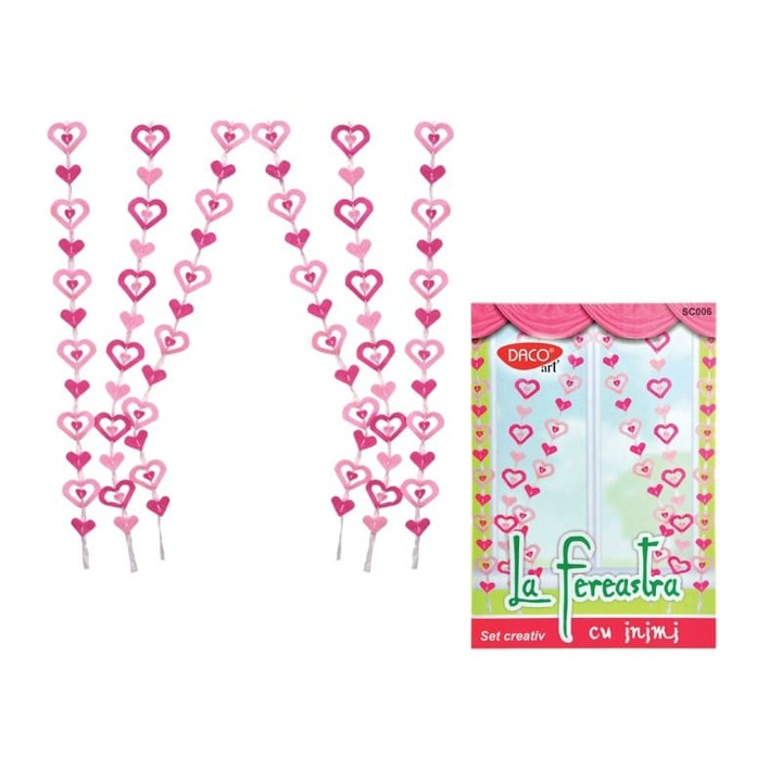Set creativ - SC006 Decor pentru geam, Inimi