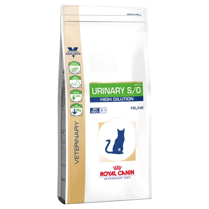 Hrana dietetica pentru pisici Royal Canin, Urinary S/O High Dilution, 1.5 kg