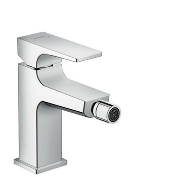 Baterie bideu Hansgrohe Metropol cu ventil push-open, cartus ceramic, Crom Baterie bideu Hansgrohe Metropol cu ventil push-open, cartus ceramic, Crom