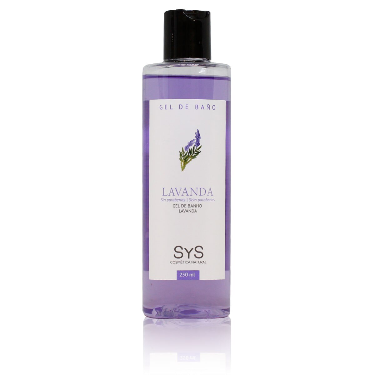 Gel de dus Laboratorio SyS, fara parabeni, Lavanda 250 ml