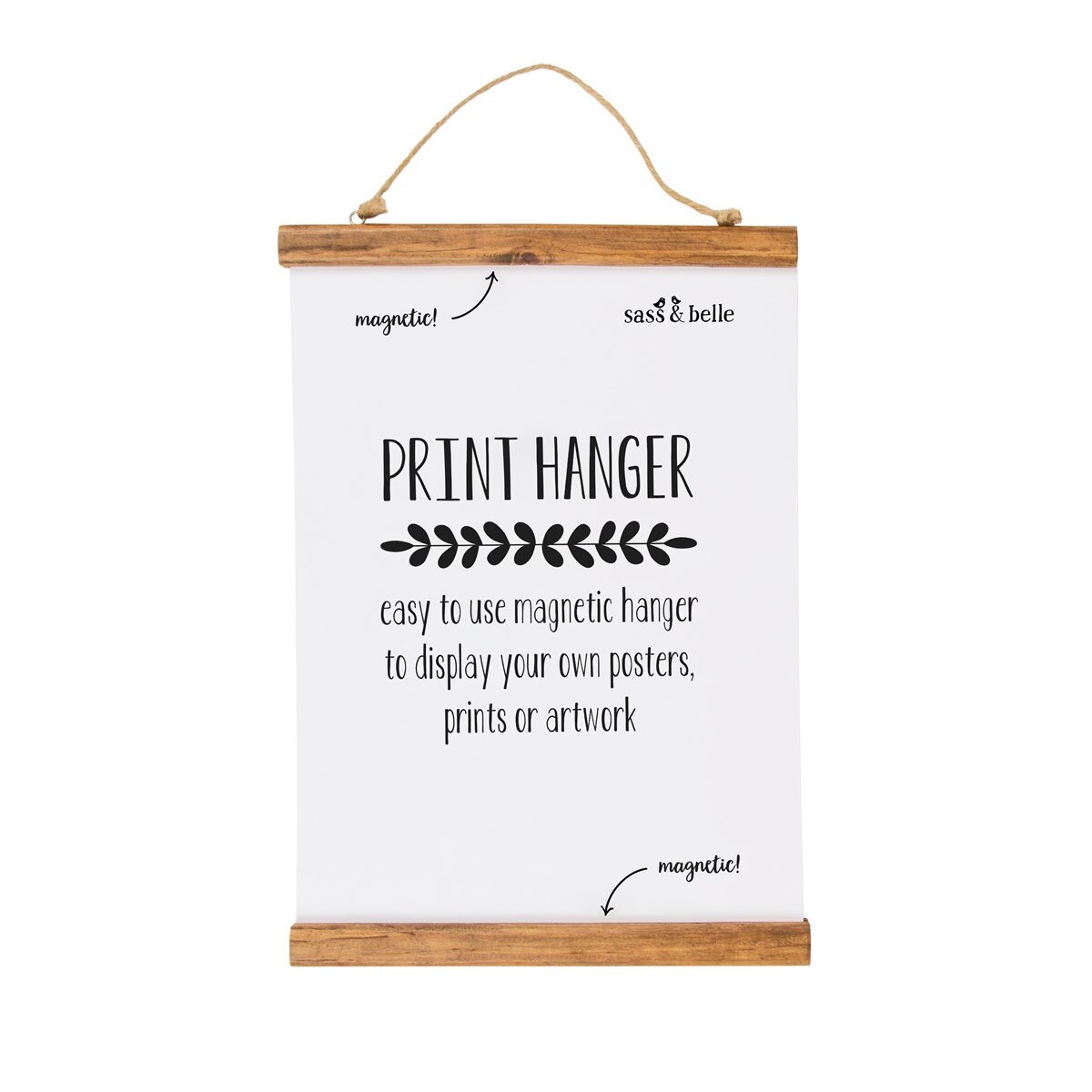 Ghirlanda pentru print lemn L31 x W2 x H2 cm