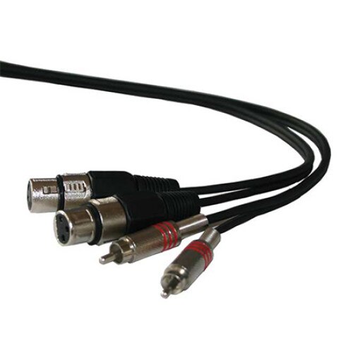 Cablu 2 rca tata-2 xlr mama profesional 3m
