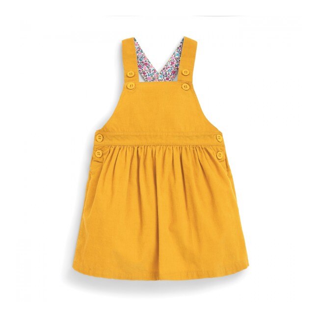 Rochita Cord Pinny, Galben, Jojo Maman Bebe