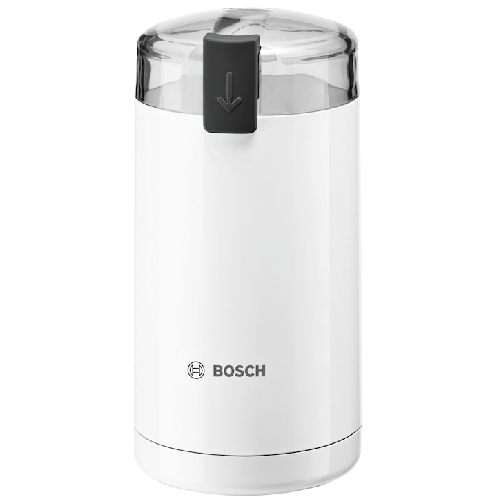 Bosch TSM6A011W Kávédaráló, 180W, 75 g, rozsdamentes acél kés, Fehér