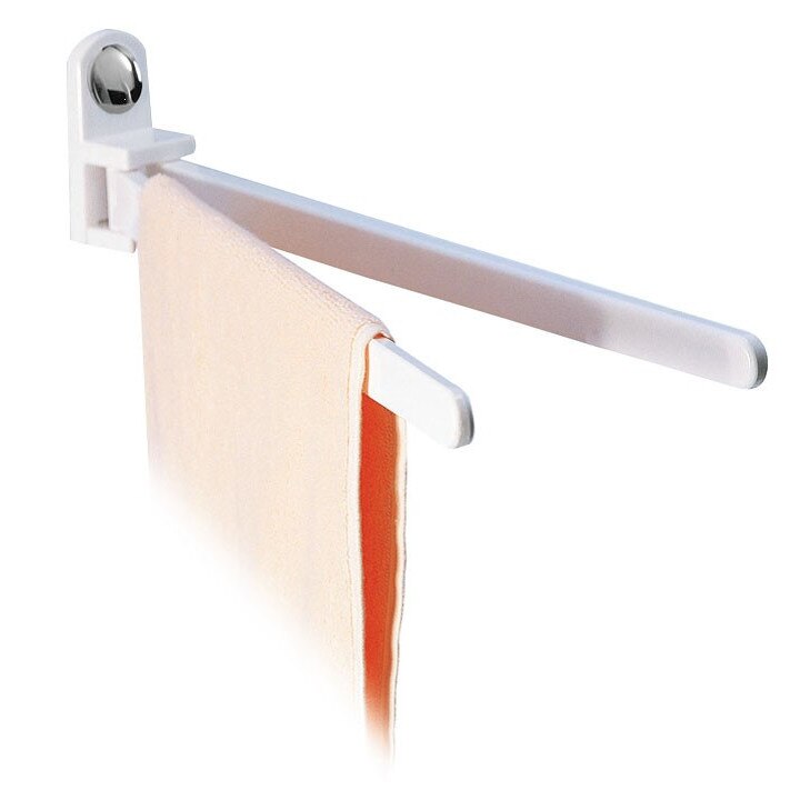 Suport prosop baie, mobil, cu doua brate,iMK® 46 x 6 x 10 cm