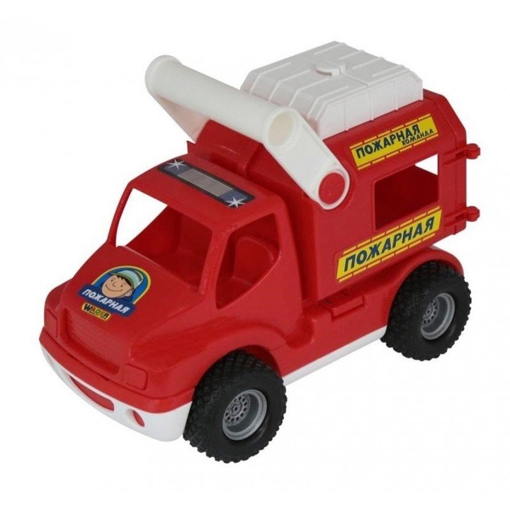 Wader-Polesie Quality Toys autómodell, ConsTruck Fire Brigade, műanyag, 3 éves kor felett, többszínű