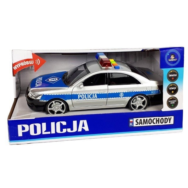 Masina de politie MADEJ, 25 cm, Multicolor