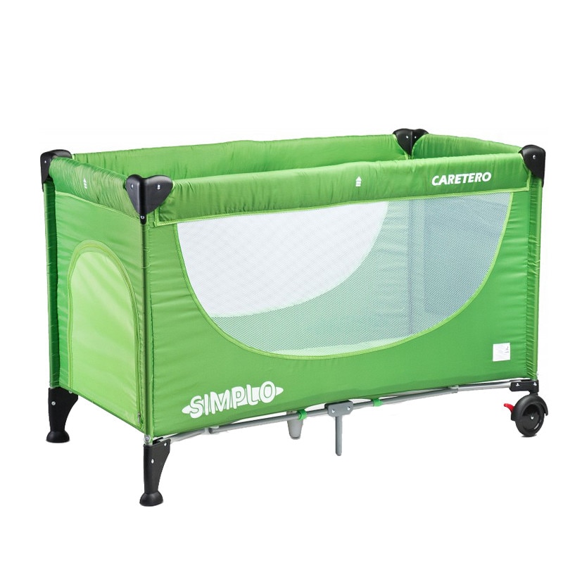Patut pliabil pentru copii Caretero SIMPLO PCS2-V, Verde