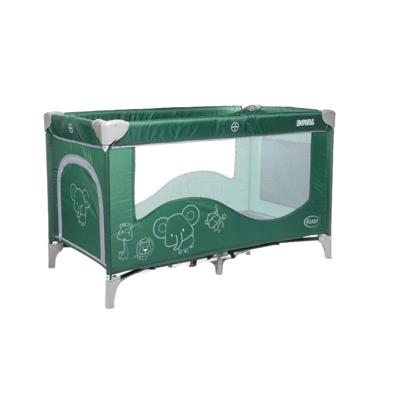 Patut pliabil pentru copii 4Baby Royal 2015 PP4BR-V, Verde