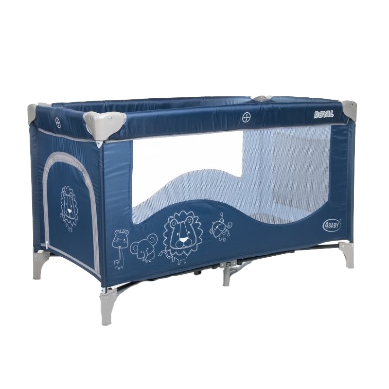 Patut pliabil pentru copii 4Baby Royal 2015 PP4BR-B, Bleumarin