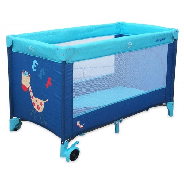 Patut pliabil pentru baieti Baby Mix HR-8052-138AL, Albastru