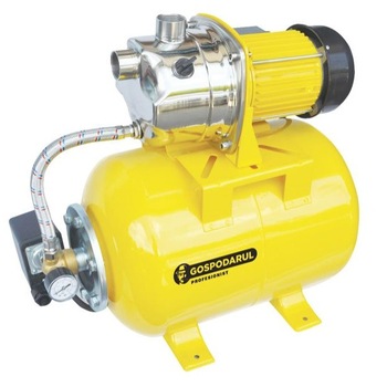Hidrofor Gospodarul Profesionist 0.8 Kw, 24L, 3200 l/h, pompa din inox Hidrofor Gospodarul Profesionist 0.8 Kw, 24L, 3200 l/h, pompa din inox