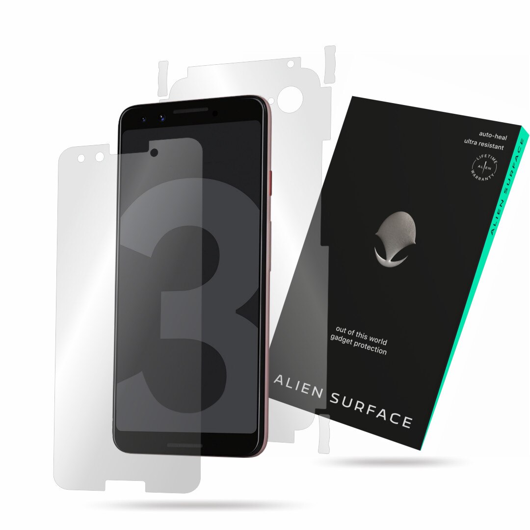Folie Alien Surface, Google Pixel 3, protectie ecran, spate, laterale