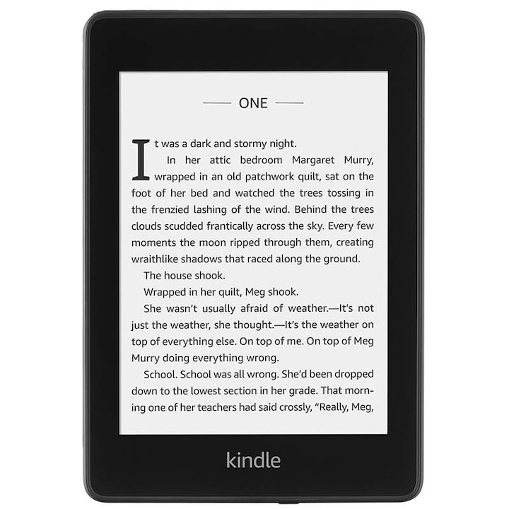 eBook четец Kindle Paperwhite 2018, 300 ppi, Водоустойчив, 8GB, Черен