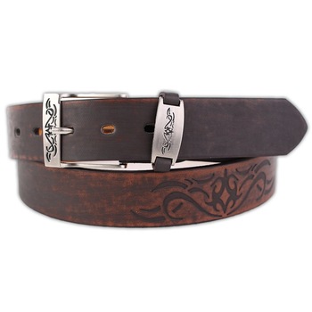 Curea barbati, piele naturala si piele ecologica, maro, 120 cm, CP012-120 Curea barbati, piele naturala si piele ecologica, maro, 120 cm, CP012-120