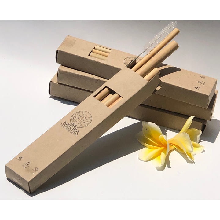 Paie de Bambus Reutilizabile NATURA#faraplastic