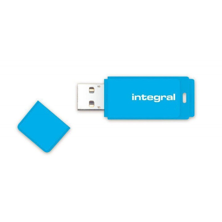 Вградена USB флашка Neon 32Gb, 2.0, синя