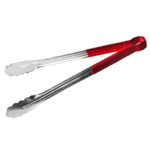 Cleste inox RAKI pentru servit cu maner silicon 35,5cm MN0198884