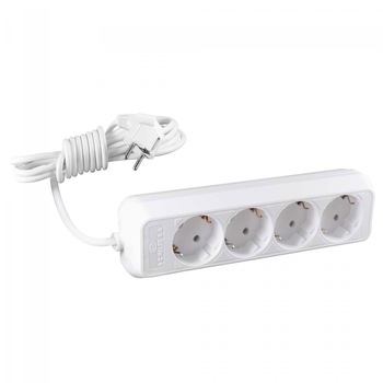 Prelungitor iMKⓇ 4 prize, 3 metri, 2500W, 3 x 1 mmp, contact de protectie, alb, AN Prelungitor iMKⓇ 4 prize, 3 metri, 2500W, 3 x 1 mmp, contact de protectie, alb, AN