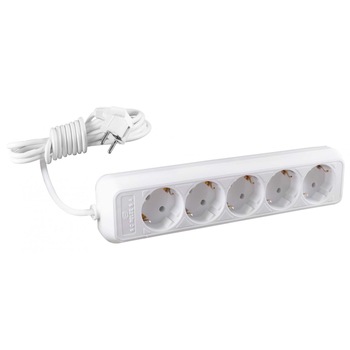 Prelungitor iMKⓇ 5 prize, 3 metri, 2500W, 3 x 1 mmp, contact de protectie, alb, AN Prelungitor iMKⓇ 5 prize, 3 metri, 2500W, 3 x 1 mmp, contact de protectie, alb, AN