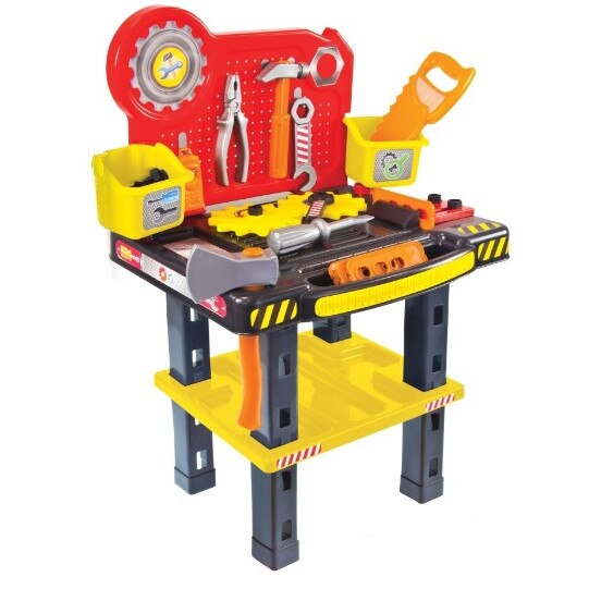 Banc de lucru MochToys 71 cm cu 35 piese