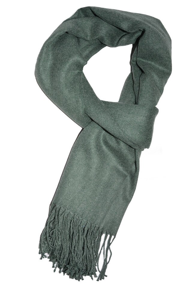 Esarfa tip sal casual toamna-iarna cu franjuri,D&J Exclusive,Kaki,Universal