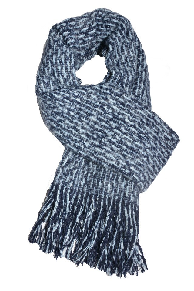 Esarfa tip sal,forma dreptunghiulara,D&J Exclusive,Bleumarin, Universal