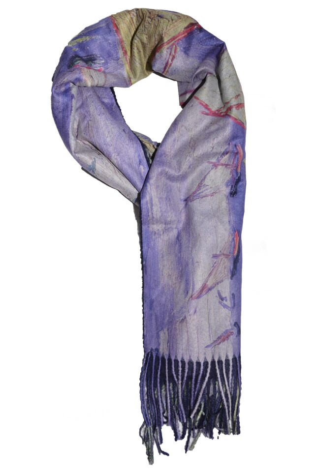 Esarfa deosebita tip sal cu imprimeu natural,D&J Exclusive,Mov