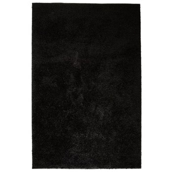 Covor cu fir lung 80 x 150 cm Negru 133062 Covor cu fir lung 80 x 150 cm Negru 133062