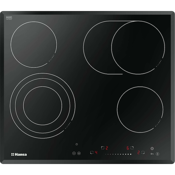 Плот за вграждане HANSA BHC66906 стъклокерамичен, черен